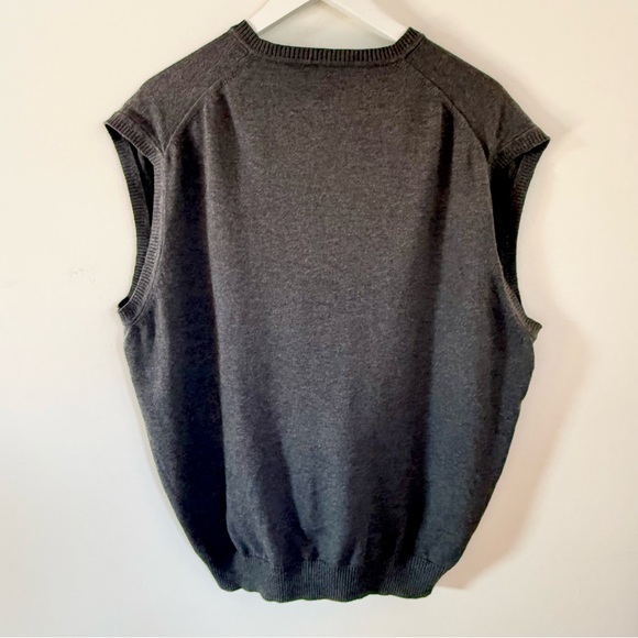 Jos. A. Bank Charcoal V-Neck Sweater Vest - Picture 3 of 5